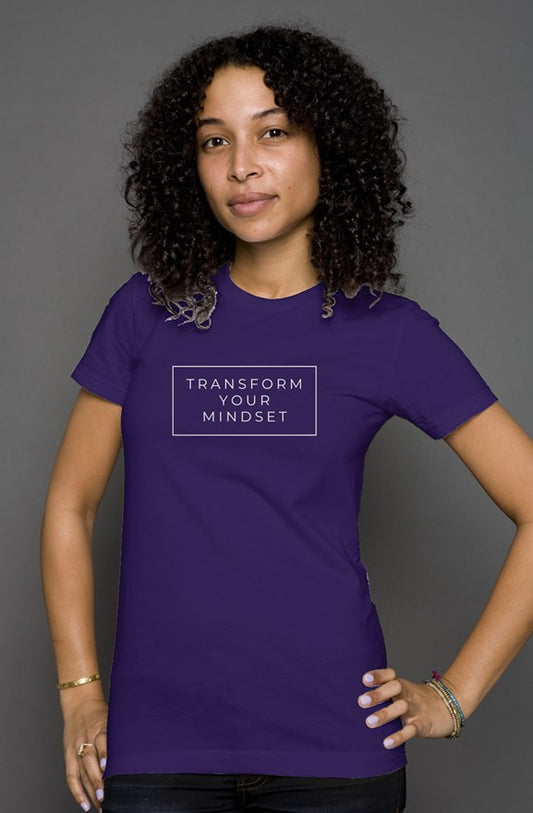 Transform Your Mindset Women's T Shirt - Team Purple