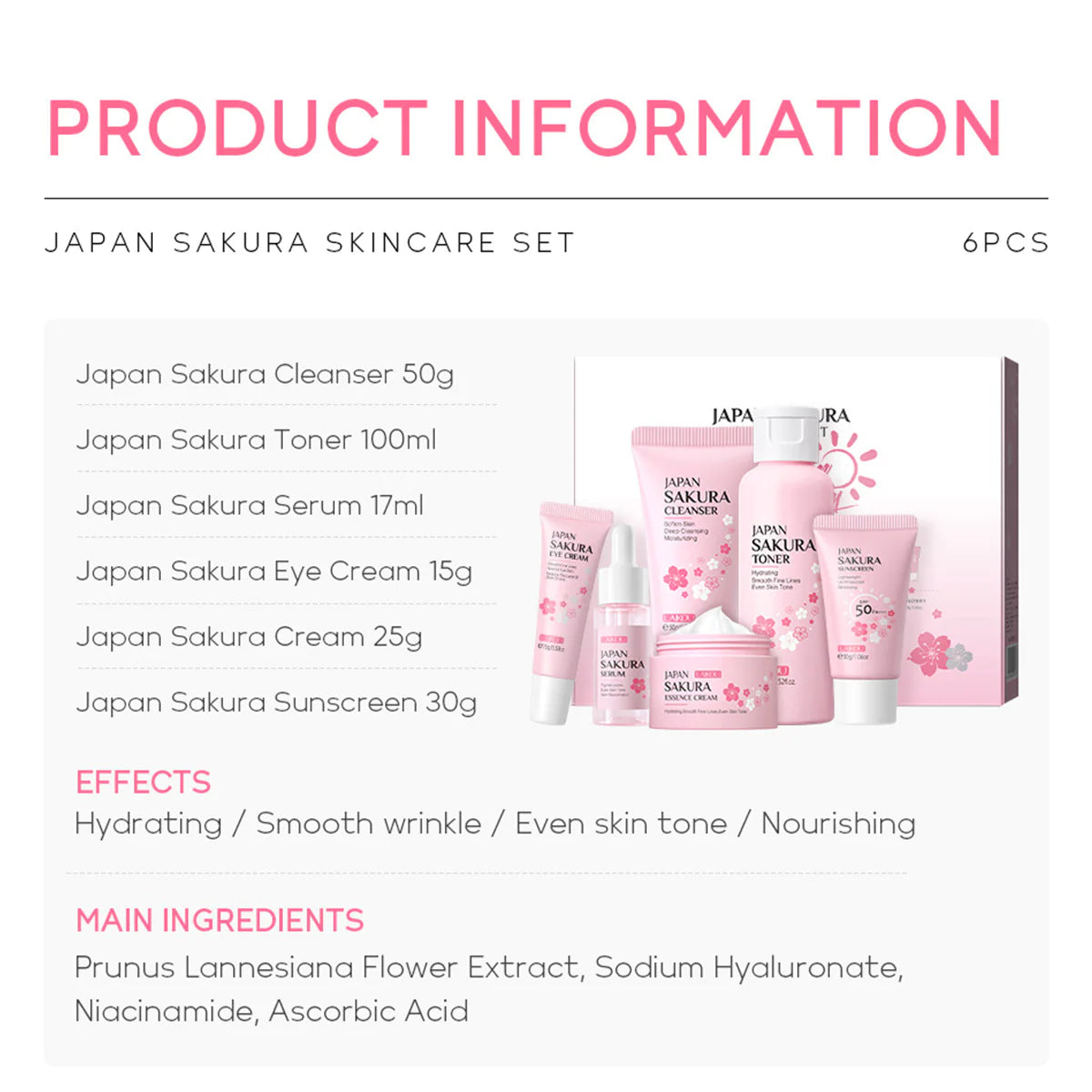 Japan Sakura Skincare Set