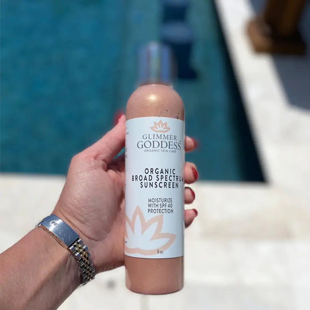 Goddess Glow Shimmer Sunscreen Lotion - Broad Spectrum SPF 40