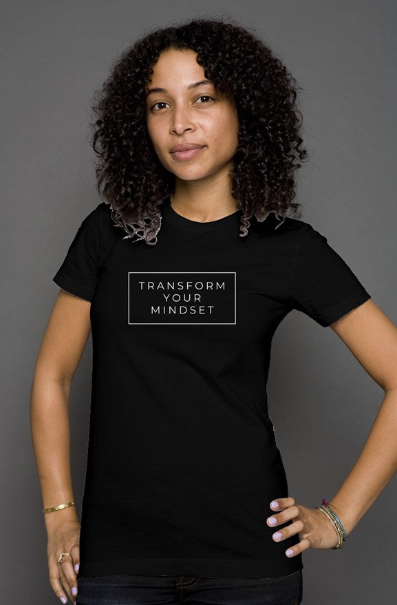 Transform Your Mindset Women's T Shirt - Black