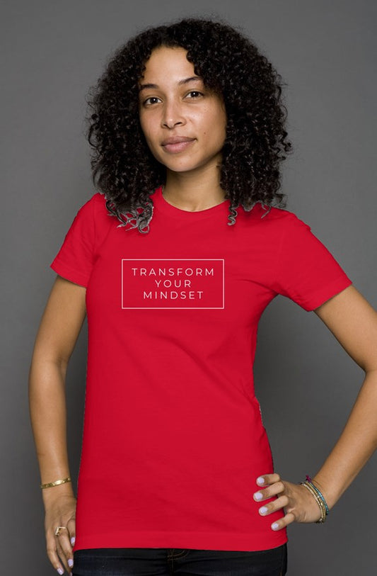 Transform Your Mindset Women's T Shirt - Red