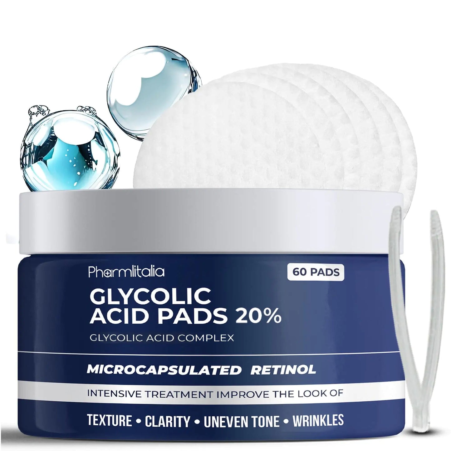 Glycolic Acid Pads 20% Treatment for Clearer Smoother Skin