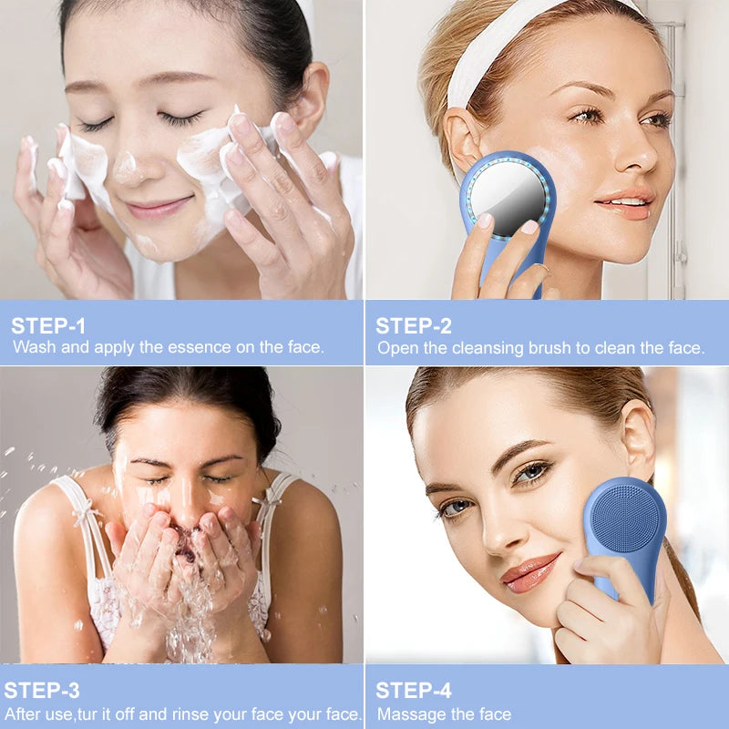 Vibrating Electric Face Cleansing Brush